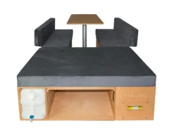 Markenlos Campingboxen^Moonbox Van/Bus 115cm Natur Campingbox mit Tisch