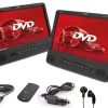 Caliber MPD298 Set von 2 DVD-Playern - 9 Zoll - Schwarz< Fernseher