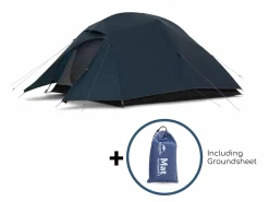 Naturehike Cloud Up 3 Upgraded leichte Zelt - Navy Blue< 3 Personen Kuppelzelte|Trekkingzelte