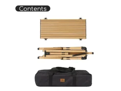 Naturehike Rolltische^L Campingtisch - Oak