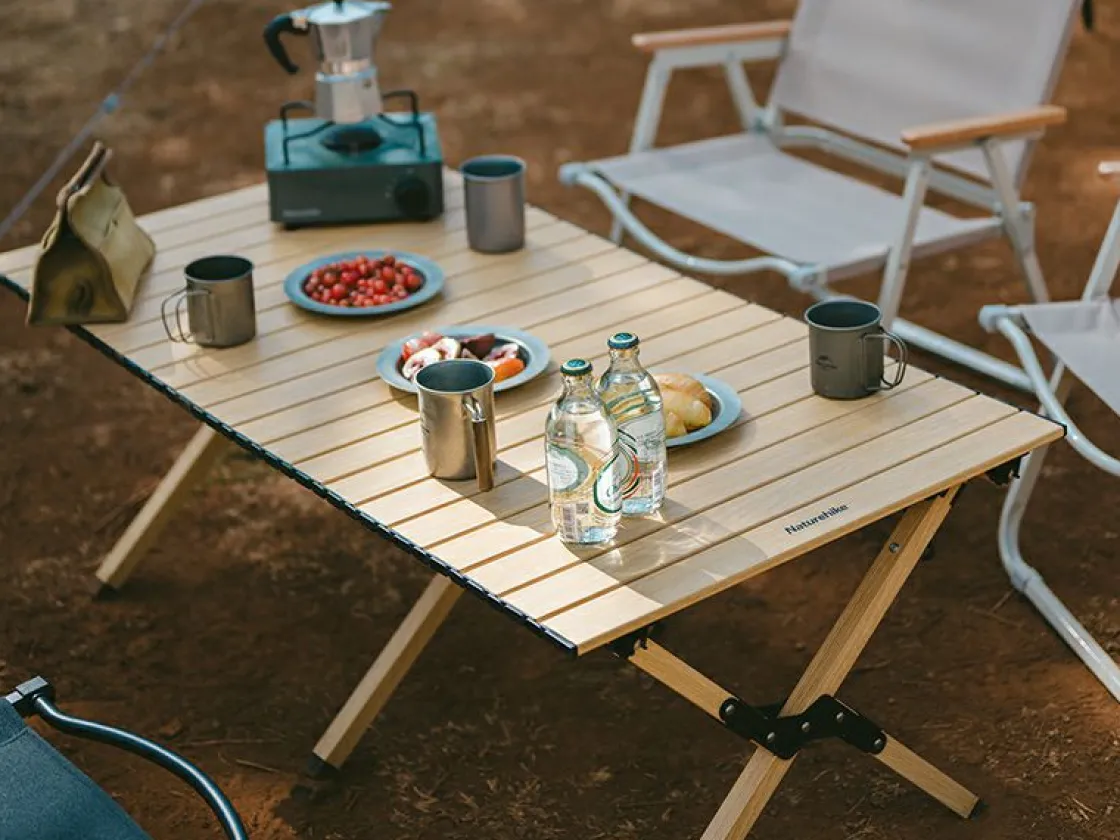 Naturehike Rolltische^L Campingtisch - Oak