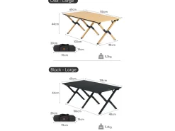 Naturehike Rolltische-L Campingtisch - Black