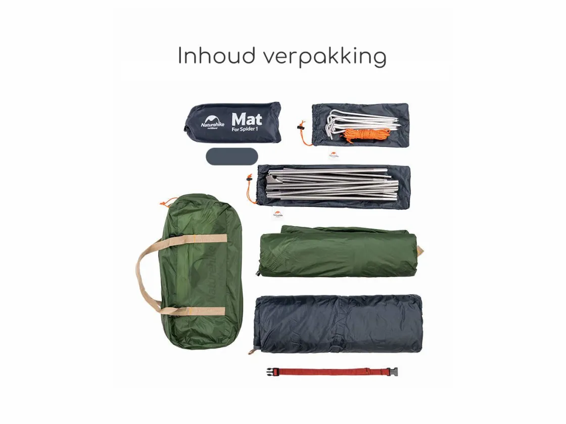 Naturehike Trekkingzelte|Zelt 1 Personen-Spider 1-Personen-Zelt – Grün