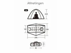 Naturehike Trekkingzelte|Zelt 1 Personen-Spider 1-Personen-Zelt – Grün