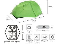 Naturehike Trekkingzelte|Zelt 2 Personen^Star River 2 Zelt