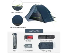 Naturehike Tagar 1-Personen-Zelt – Blau< Trekkingzelte|Zelt 1 Personen
