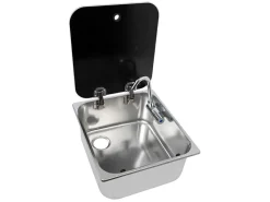 NavyLoad Navy Load 35 x 32 Waschbecken mit Glasplatte< Waschbecken