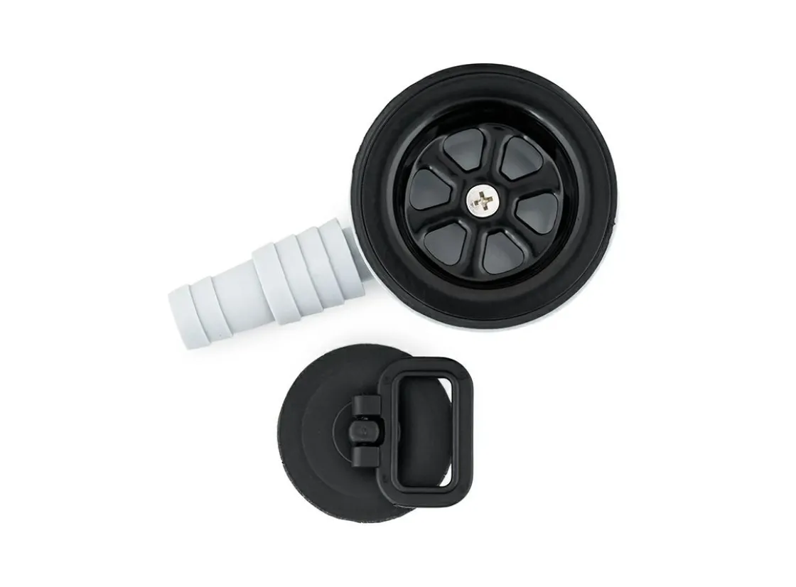 NavyLoad Wasser Zubehör-20–25 mm Winkelablaufstopfen - black
