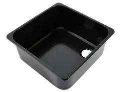 NavyLoad Waschbecken-36 x 36 cm Spüle - Schwarz
