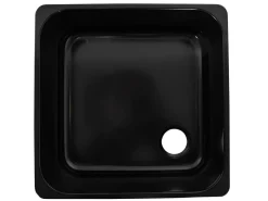 NavyLoad Waschbecken-36 x 36 cm Spüle - Schwarz
