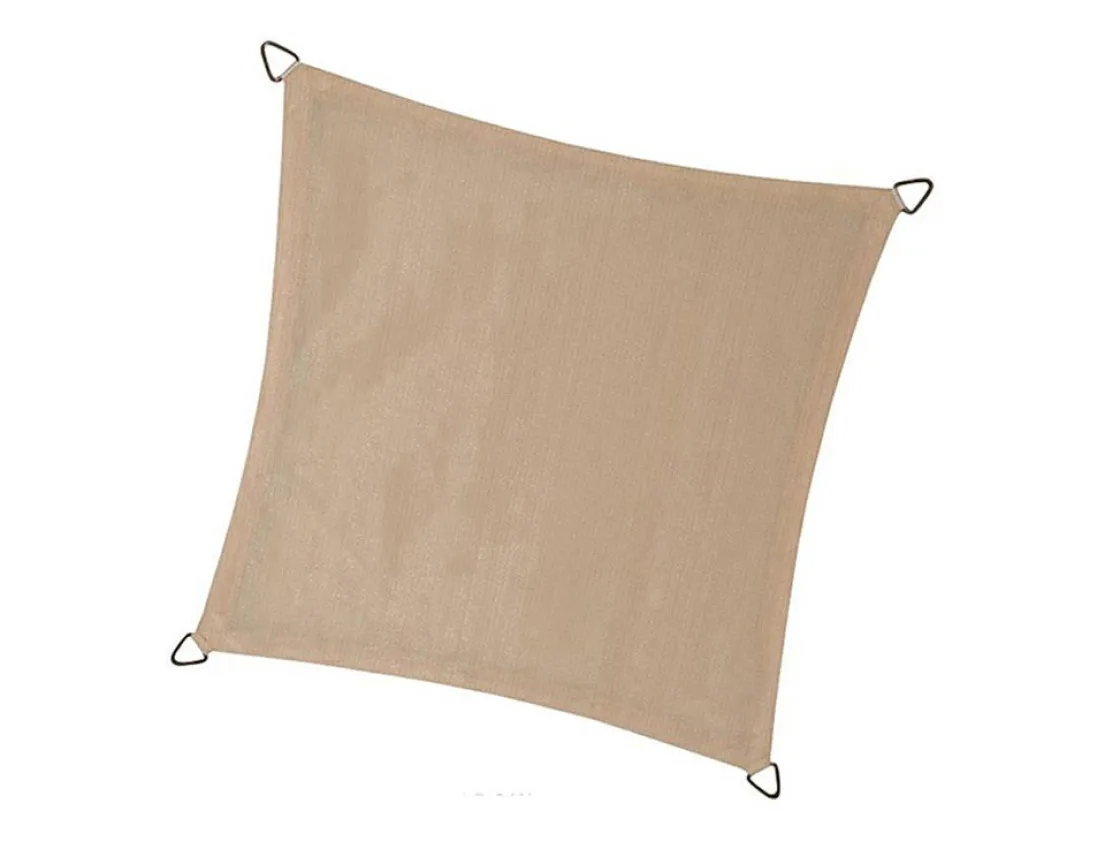 NC Outdoor Sonnensegel|Sonnensegel^3,6 x 3,6 viereckiges Schattentuch - Off-white