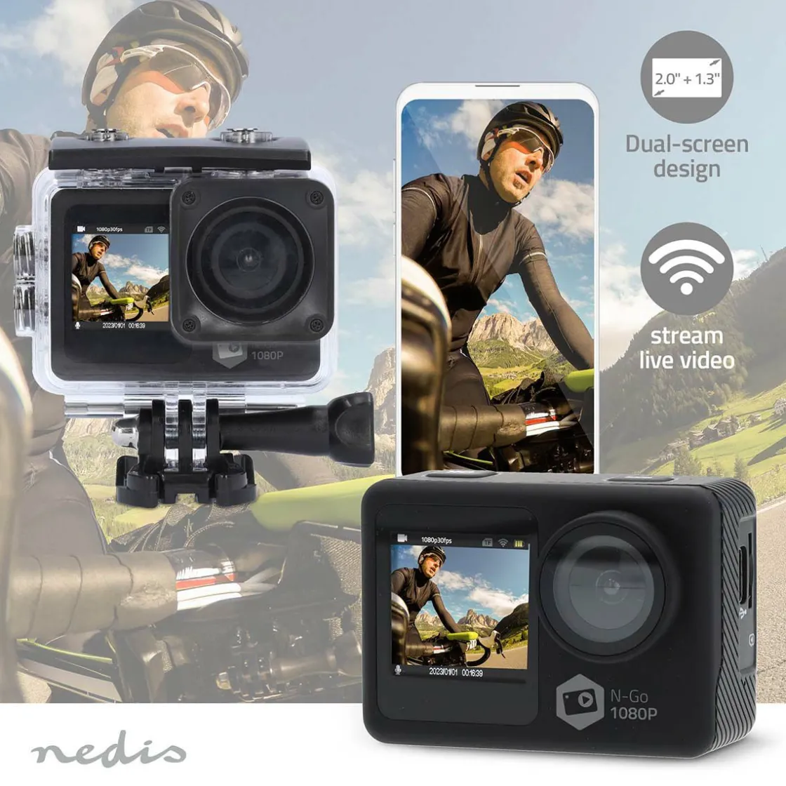 Nedis Kamerasysteme-ACAM31BK Action Cam