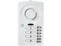 Nedis Alarmanlagen|Alarmanlagen^ALRMD30WT Tür- und Fensteralarm mit Sirene - Weiss