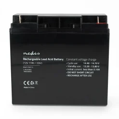 Nedis Fahrzeugbatterien-BALA1700012V Wiederaufladbare Blei-Säure-Batterie