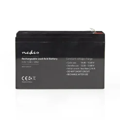 Nedis Fahrzeugbatterien-BALA720012V Wiederaufladbare Blei-Säure-Batterie
