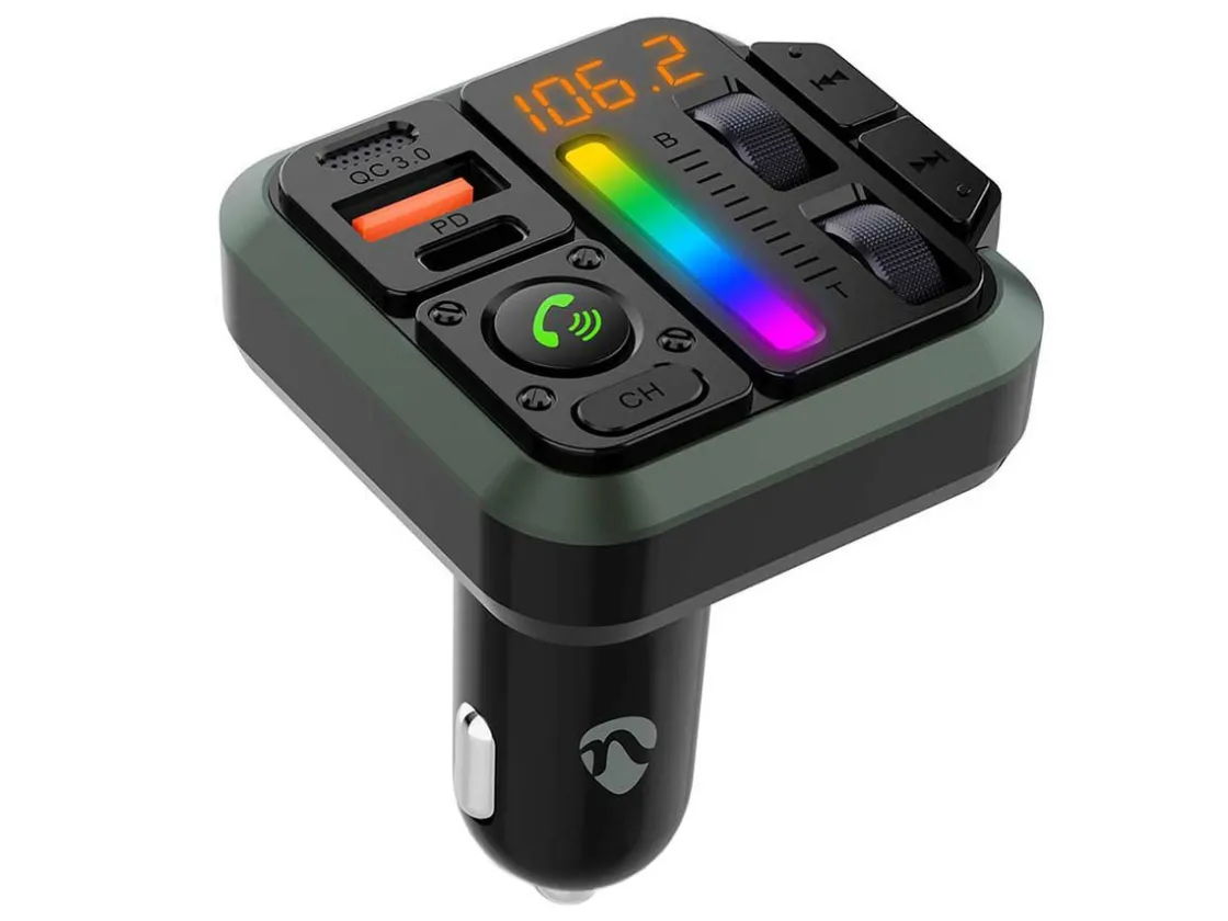 Nedis Chassiszubehör-CATR2024BK Kfz Audio FM Transmitter - Schwarz