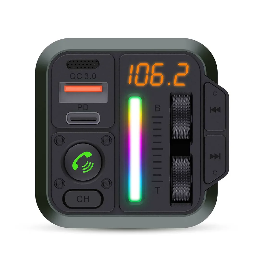 Nedis Chassiszubehör-CATR2024BK Kfz Audio FM Transmitter - Schwarz