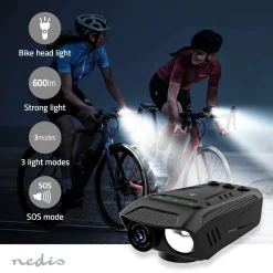 Nedis CCAM100BK Fahrradkamera - Schwarz< Fahrrad Zubehör