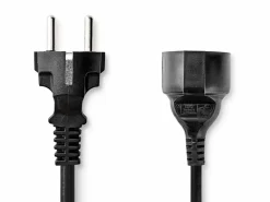 Nedis Schuko Verlängerungskabel^CEGL10200BK20 2 Meter Verlängerungskabel - Black