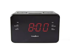Nedis Wecker^CLAR002BK Digital-Wecker-Radio - Schwarz