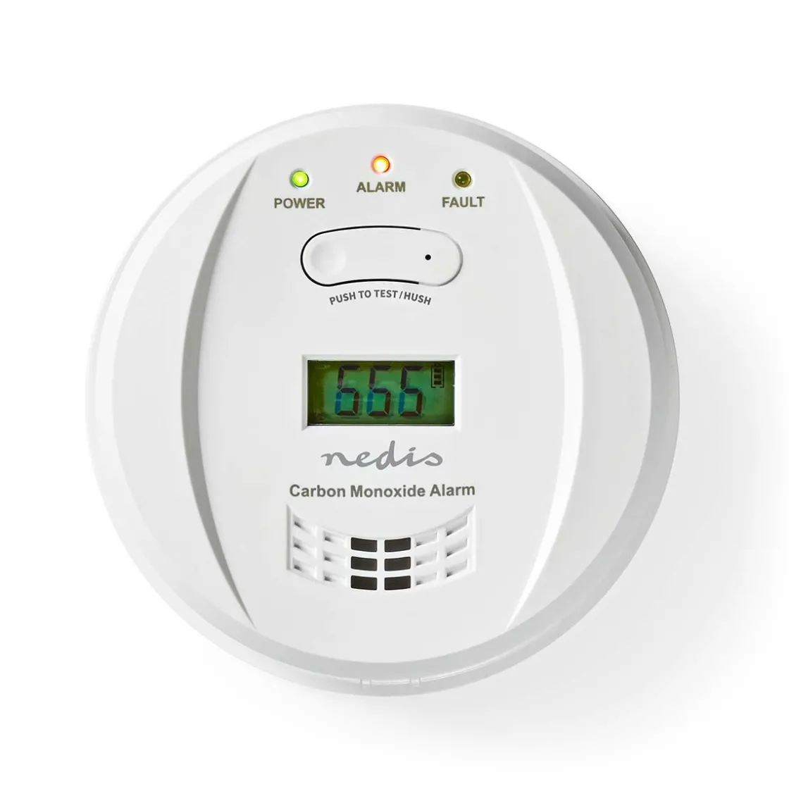 Nedis Kohlenmonoxidmelder-DTCTCO40WT Kohlenmonoxid-Alarm - Weiss