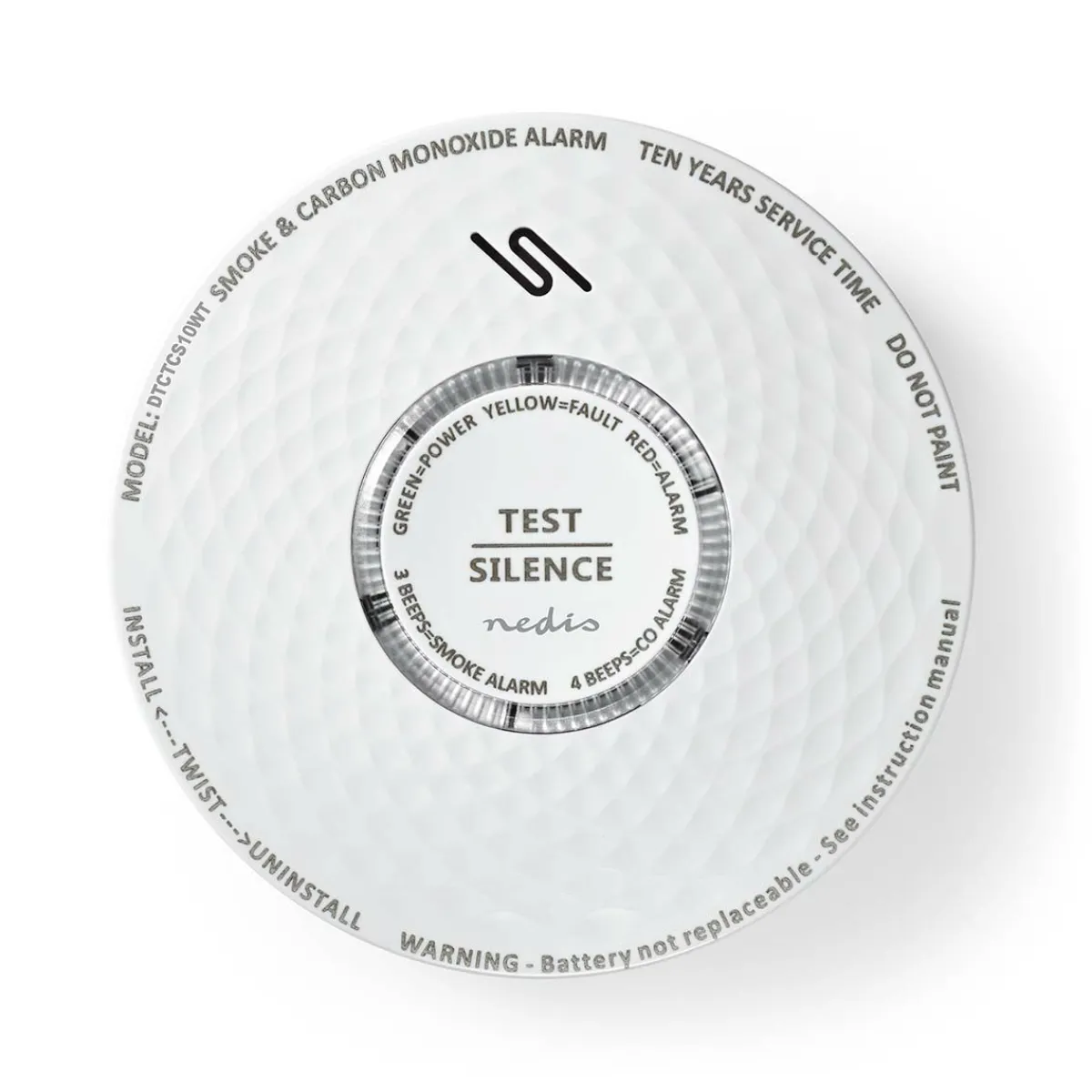 Nedis DTCTCS10WT Smoke & Kohlenmonoxid-Alarm< Rauchmelder