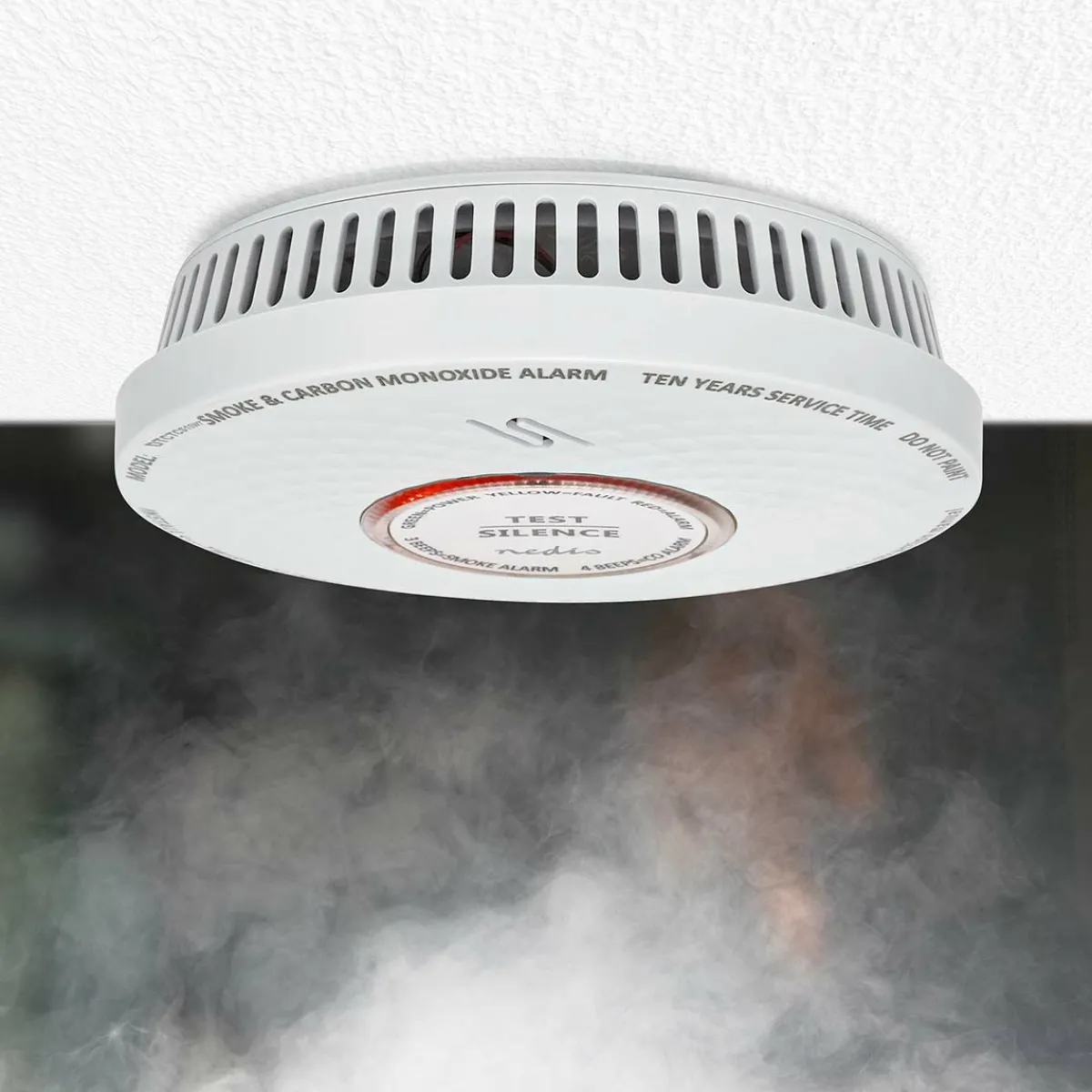 Nedis DTCTCS10WT Smoke & Kohlenmonoxid-Alarm< Rauchmelder