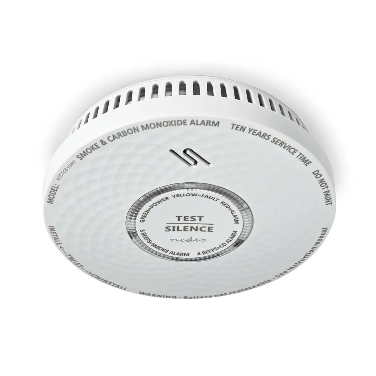 Nedis DTCTCS10WT Smoke & Kohlenmonoxid-Alarm< Rauchmelder