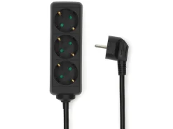 Nedis ESOC315F1BK 3-Fach Steckdose - 1,5 Meter< Schuko Steckdosen
