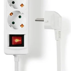 Nedis Schuko Steckdosen^EXSO315UFSWT 3-fach Steckdose mit USB - 1,5 Meter