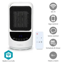 Nedis HTFA22WTW SmartLife Keramik-PTC-Heizlüfter< Elektroheizungen|Elektroheizungen