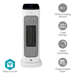 Nedis Elektroheizungen|Elektroheizungen^HTFA20WTW SmartLife Keramik-PTC-Heizlüfter