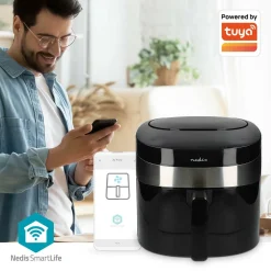 Nedis KAAF180BKW SmartLife Heißluftfritteuse - Schwarz< Heißluftfritteusen