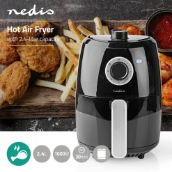 Nedis Heißluftfritteusen^KAAF120FBK Heißluft Friteuse