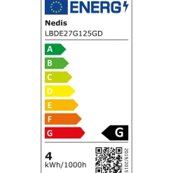 Nedis LBDE27G125GD E27 LED-Filament-Lampe< Innenraumbeleuchtung|Innenraumbeleuchtung