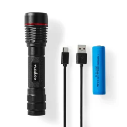 Nedis LTRR11WBK LED-Taschenlampe< Taschenlampen|Taschenlampen