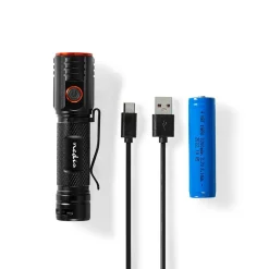 Nedis Taschenlampen|Taschenlampen^LTRR20WBK LED-Taschenlampe - Schwarz