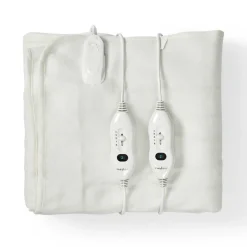 Nedis Heizdecken-PEBL110CWT2 Elektrische Bettdecke - Weiss