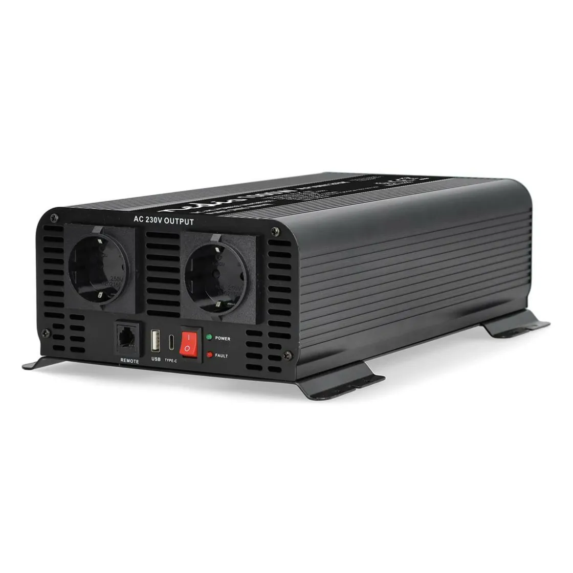 Nedis Wechselrichter^PIP100012FBK reine Sinus-Wellen Power Inverter