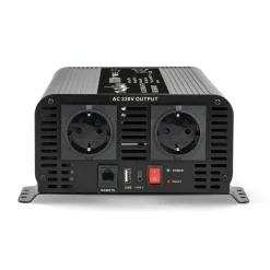 Nedis Wechselrichter^PIP100012FBK reine Sinus-Wellen Power Inverter