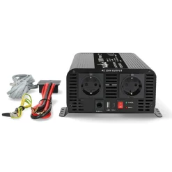 Nedis Wechselrichter-PIP100024FBK reine Sinus-Wellen Power Inverter