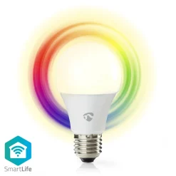 Nedis Innenraumbeleuchtung|Innenraumbeleuchtung^WIFILRC10E27 SmartLife Vollfärbige LED-Lampe