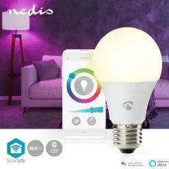 Nedis Innenraumbeleuchtung|Innenraumbeleuchtung^WIFILRC10E27 SmartLife Vollfärbige LED-Lampe