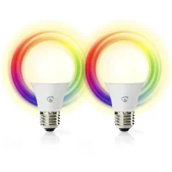 Nedis Innenraumbeleuchtung|Innenraumbeleuchtung-WIFILRC20E27 SmartLife Vollfärbige LED-Lampen
