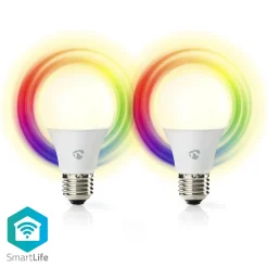 Nedis Innenraumbeleuchtung|Innenraumbeleuchtung-WIFILRC20E27 SmartLife Vollfärbige LED-Lampen