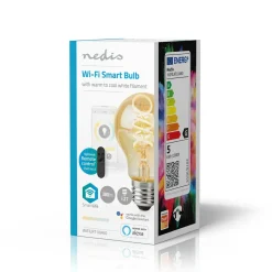 Nedis Innenraumbeleuchtung|Innenraumbeleuchtung^WIFILRT10A60 SmartLife LED Filament Lampe