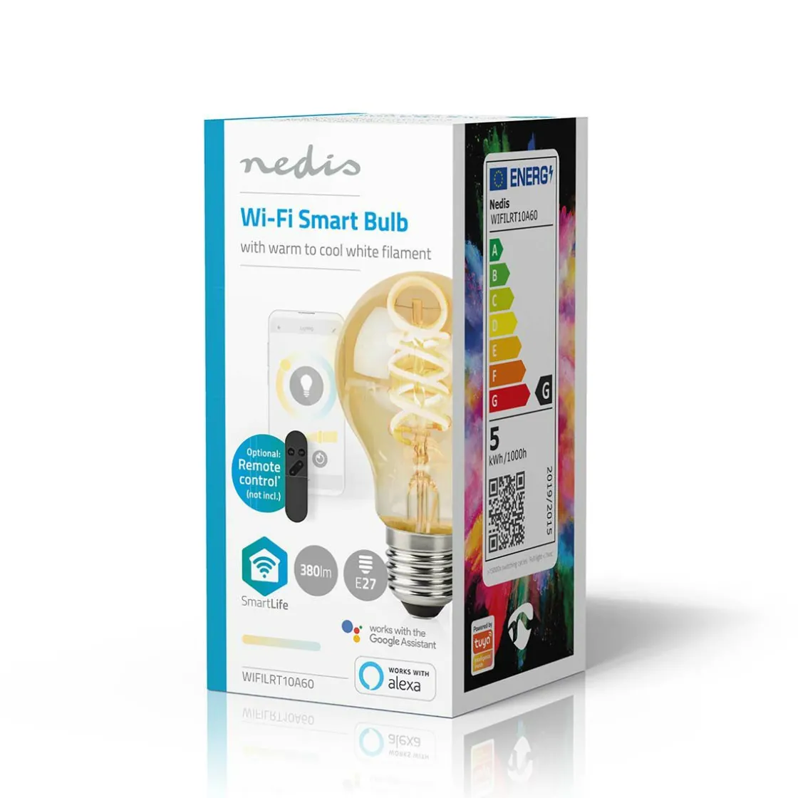 Nedis Innenraumbeleuchtung|Innenraumbeleuchtung^WIFILRT10A60 SmartLife LED Filament Lampe