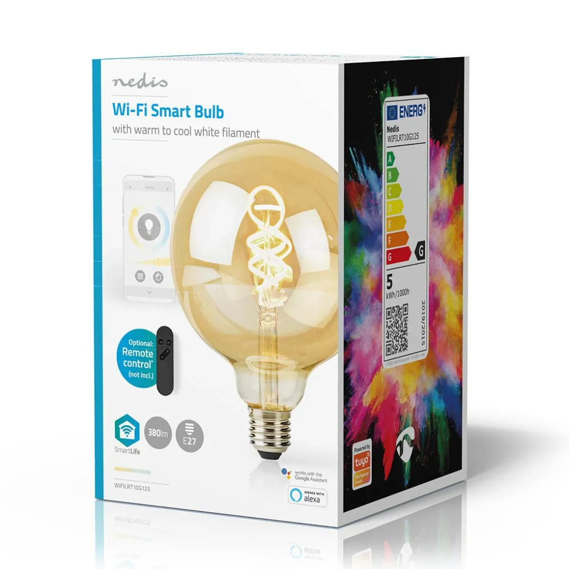 Nedis Innenraumbeleuchtung|Innenraumbeleuchtung^WIFILRT10G125 SmartLife LED Filament Lampe