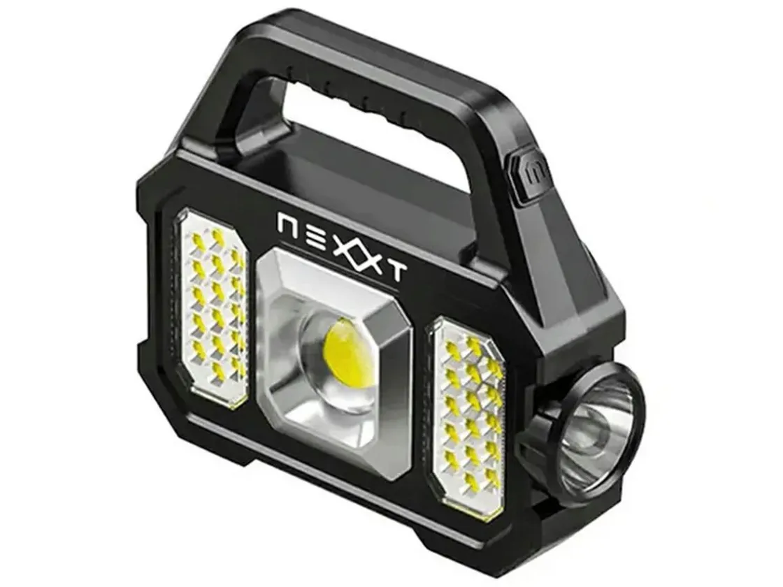 Markenlos Taschenlampen|Taschenlampen-Nexxt Solar Taschenlampe mit Powerbank