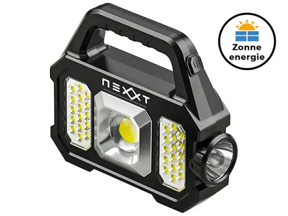 Markenlos Taschenlampen|Taschenlampen-Nexxt Solar Taschenlampe mit Powerbank
